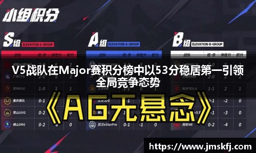 V5战队在Major赛积分榜中以53分稳居第一引领全局竞争态势